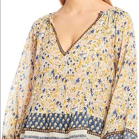 Free People Gardenia ivory tunic size S - Picture 3 of 12